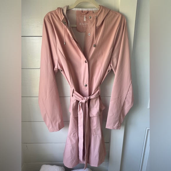 Rains Jacket, Pink S/M - Picture 2 of 15
